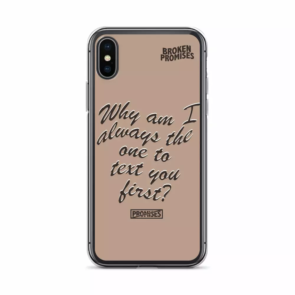 Broken Promises Co Text First IPhone Case Phone Cases
