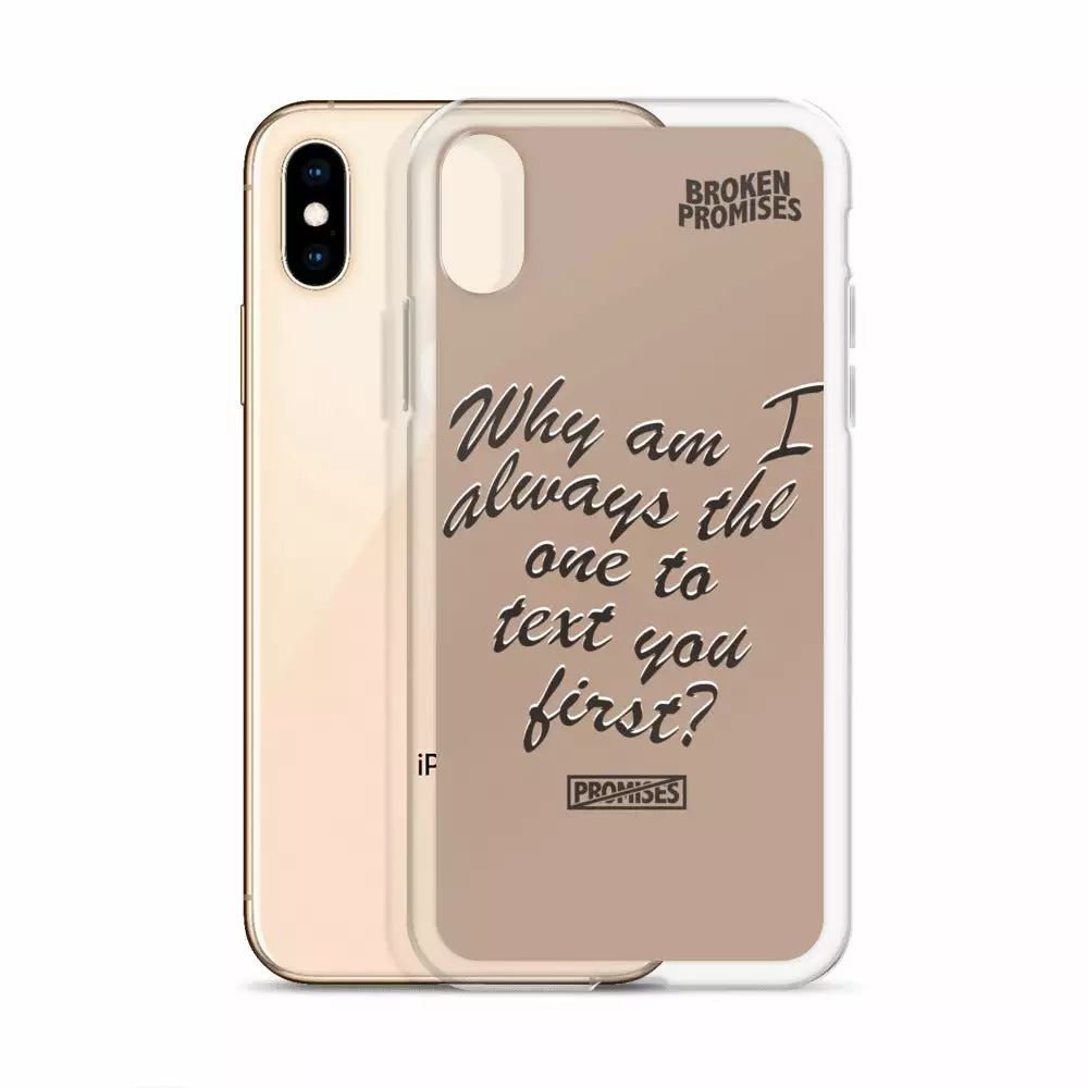 Broken Promises Co Text First IPhone Case Phone Cases