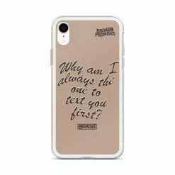 Broken Promises Co Text First IPhone Case Phone Cases