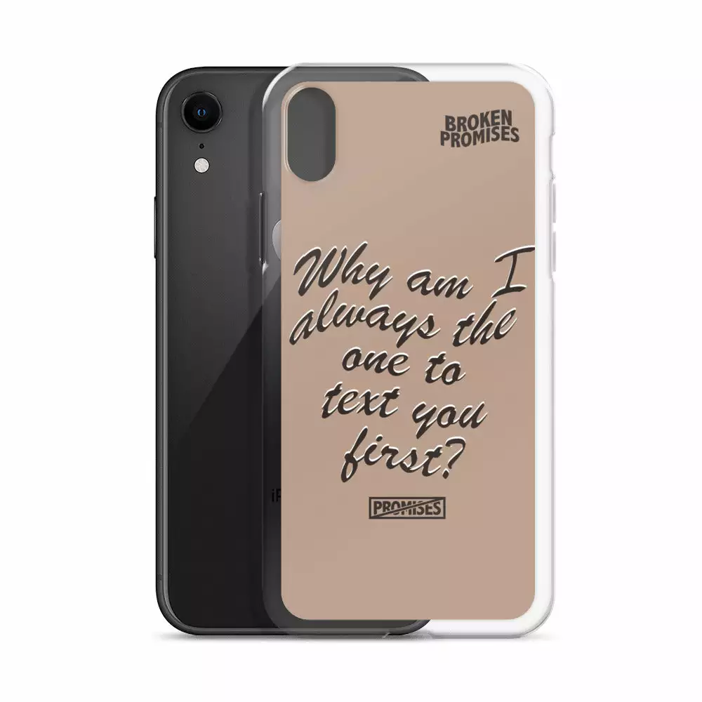 Broken Promises Co Text First IPhone Case Phone Cases