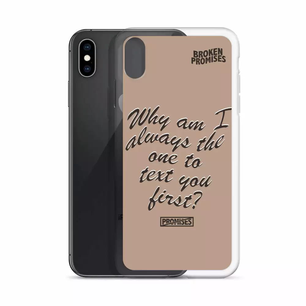 Broken Promises Co Text First IPhone Case Phone Cases