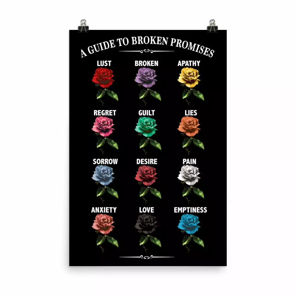 Broken Promises Company Feeled Guide Poster Room