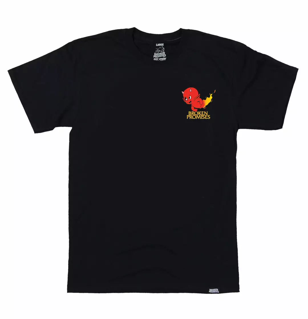 BROKEN PROMISES Shirts Play With Fire SST Black - BP X Hot Stuff