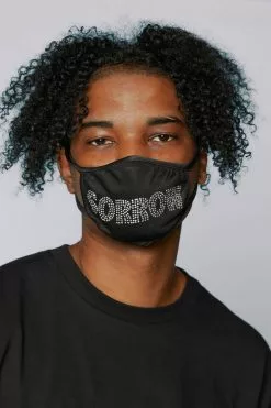 CASH Sorrow Rhinestone Face Covering