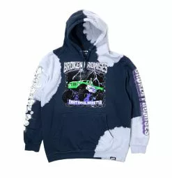 CASH Tie Dye Hoodies Stunt Devil Bleached Dye Hoodie